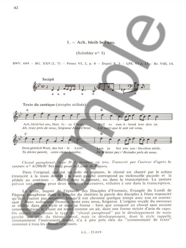 J. S. Bach's Chorales for Organ